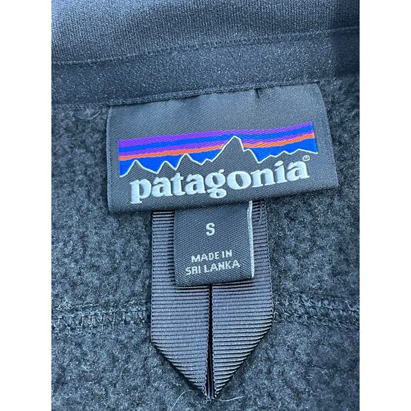 Patagonia Better Sweater Vest Womens Small Black Work Wear Logo - Picture 4 of 6